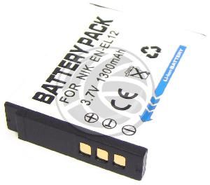 Batería compatible Nikon EN-EL12 por Cablematic