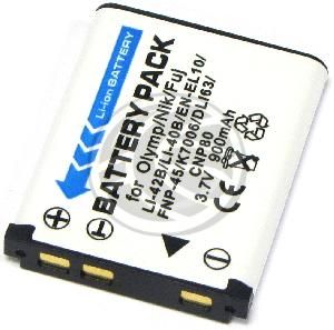 Batería compatible con Olympus LI-40B y LI-42BC (900 mAh, 3.7V) de Cablematic