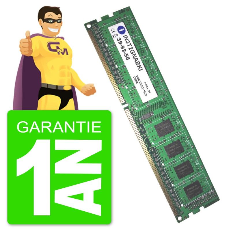 2Go RAM DDR3 1600MHz Integral IN3T2GNABKI DIMM