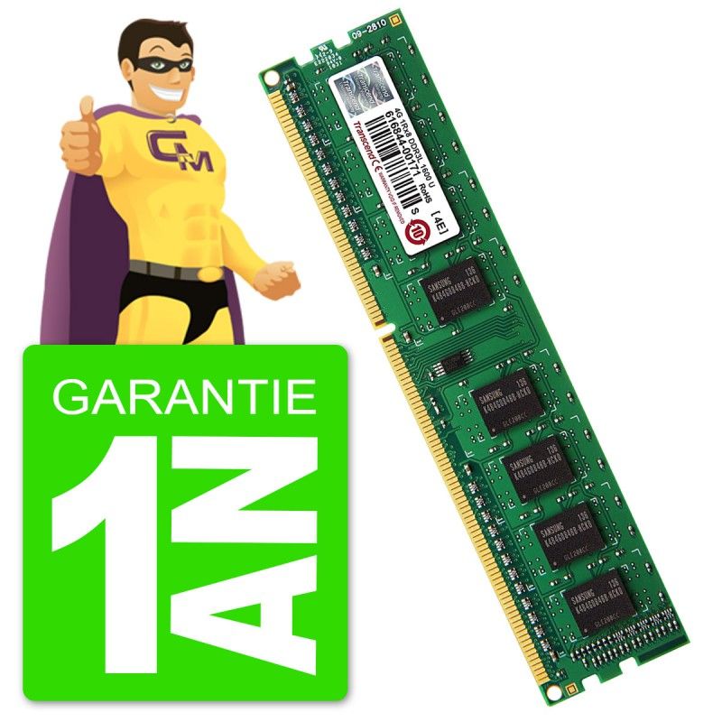 Transcend 2GB DDR3 PC3-12800U DIMM Memory Module