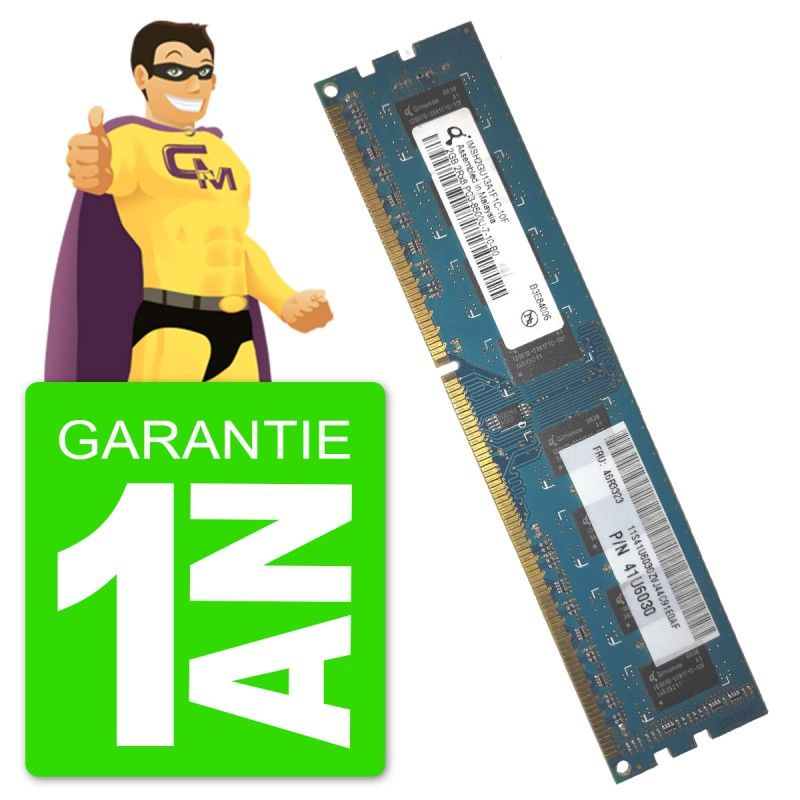 Qimonda 2GB DDR3 1333MHz PC3-10600U Memory Module (IMSH2GU13A1F1C-10F)