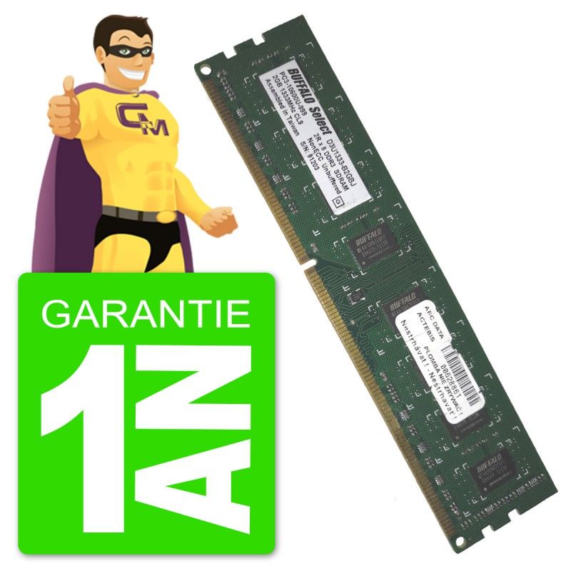 Buffalo Select D3U1333-B2GBJ 1333MHz DDR3 RAM (2GB)