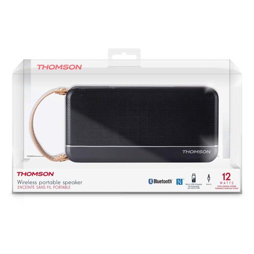Thomson WS02N Wireless Speaker - Bluetooth - Black