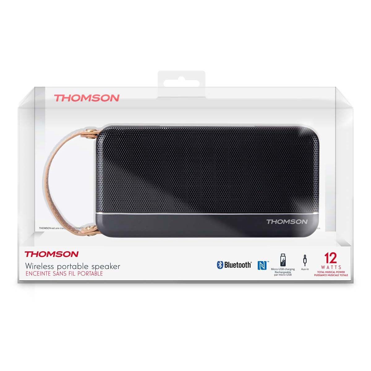 Thomson WS02N Wireless Speaker - Bluetooth - Black