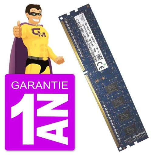 Memoria RAM DDR3L de 4GB (PC3L-12800U) - Hynix HMT451U6DFR8A-PB