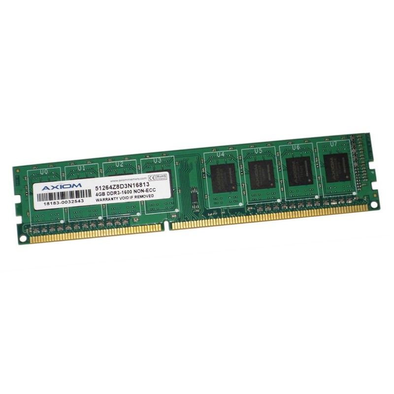 AXIOM 4GB DDR3 RAM (51264Z8D3N16813) - PC3-12800U, 1600MHz, CL11