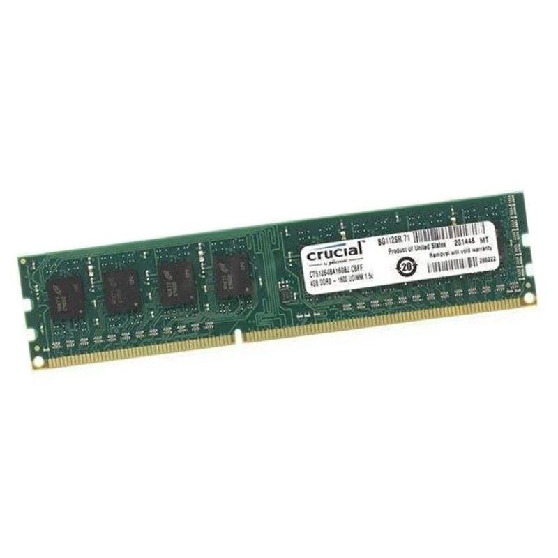 Crucial 4GB DDR3 RAM CT51264BA160BJ.C8FED PC3-12800U 1600MHz CL11
