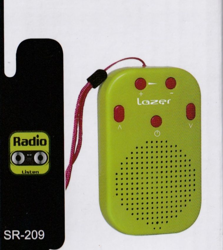 Radio portable Lazer SR-209 - Résistante à l'eau