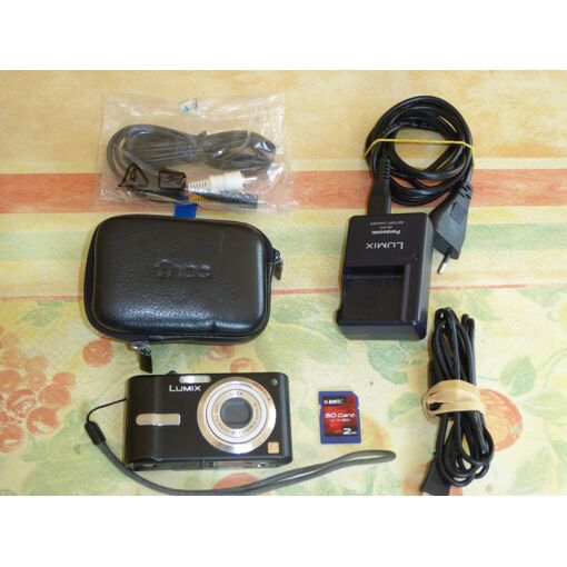 Cámaras digitales Panasonic CompactK - 7,2 MP, zoom óptico 3x, Leica - Negro