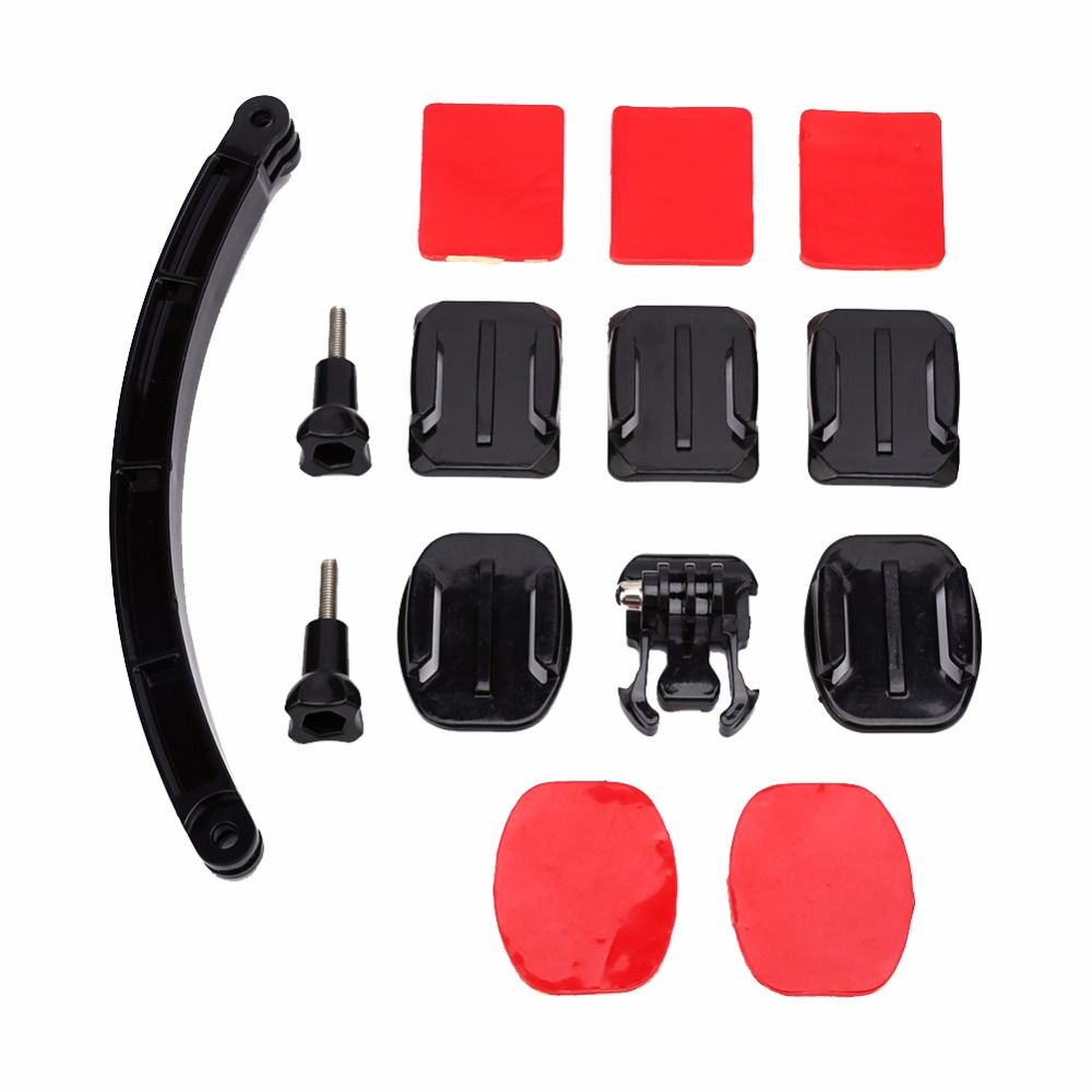 Soporte de extensión adhesivo plano curvado de alta calidad Yoins para casco GoPro HERO 2/3/4