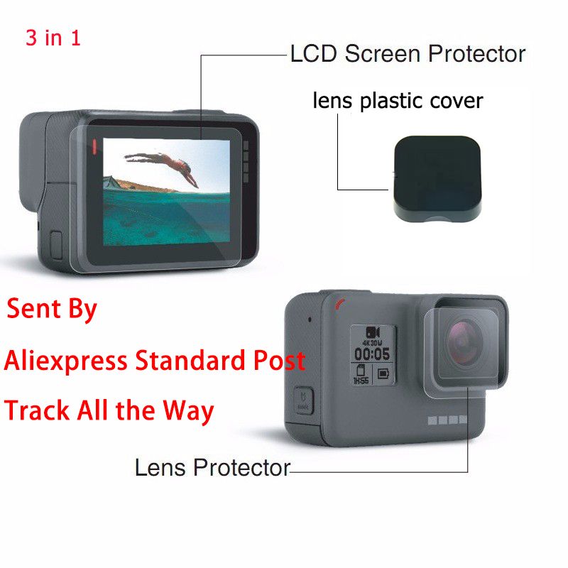 Étui de protection Yoins Go Pro 5 avec objectif et protecteur d'écran pour GoPro Hero 5 Black