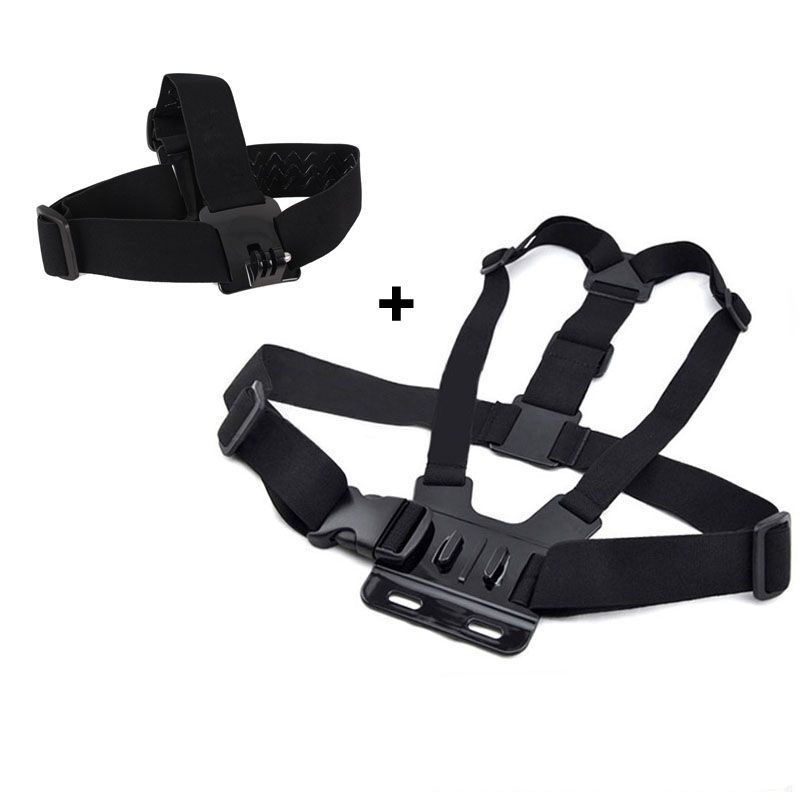 Yoins® Adjustable Elastic Chest Belt + Head Strap for GoPro Hero 5/4/3/2, Xiaoyi 4K, SJCAM SJ4000/SJ5000