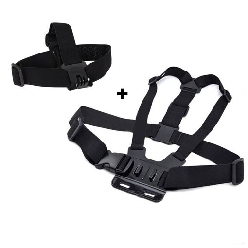 Cinturón elástico ajustable Yoins + correa para la cabeza para GoPro Hero 5/4/3/2, Xiaoyi 4K, SJCAM SJ4000/SJ5000