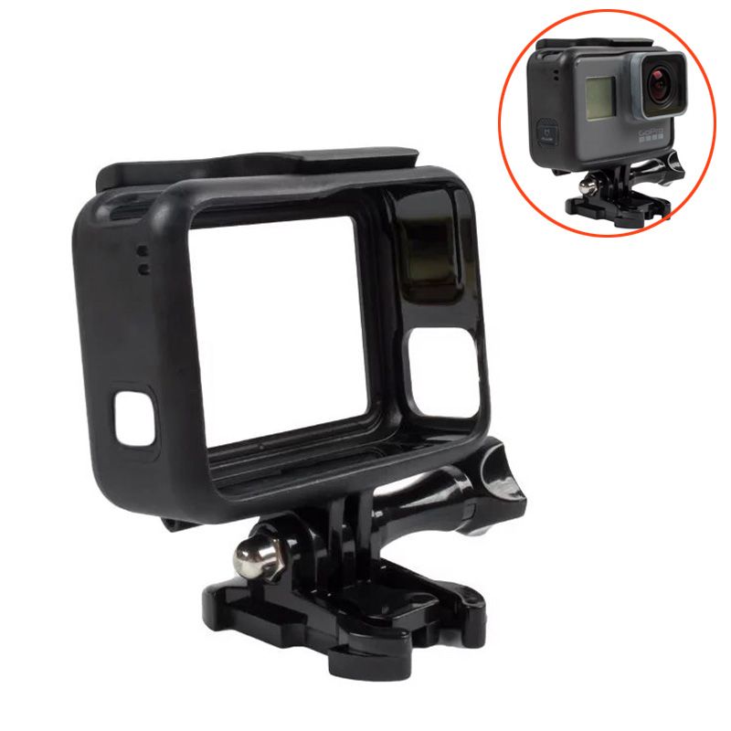 Étui de protection Yoins pour GoPro 5 - Boîtier ouvert + Vis unique + Support de base pour Go Pro Hero 5 Black