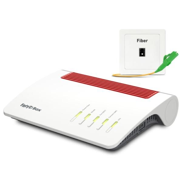 Caja FRITZ! 5590 Edición Fibra Routador inalámbrico internacional
