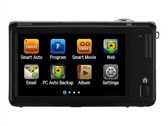 Samsung SH100 Compact Camera - Black - 14.2MP - 5x Optical Zoom - 6.9MP Flash - Wi-Fi