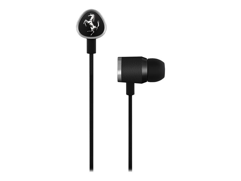 Ferrari Cavallino G150 - Wired Headphones with Microphone - In-ear - 3.5mm Jack - Black