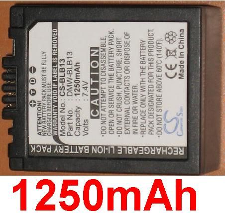 Panasonic Rechargeable Lithium-Ion Battery DMW-BLB13E for Lumix Cameras