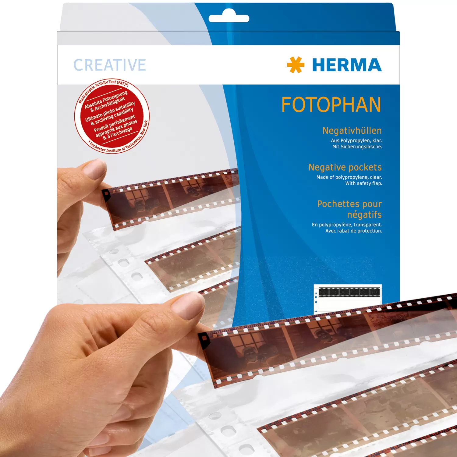 Herma 7769 Slide and Negative Photo Storage Pouch - 100 Pages