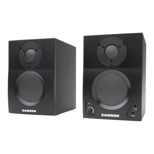 Altavoces inalámbricos Samson MediaOne BT3 - Negro satinado, 15 W, 2 vías