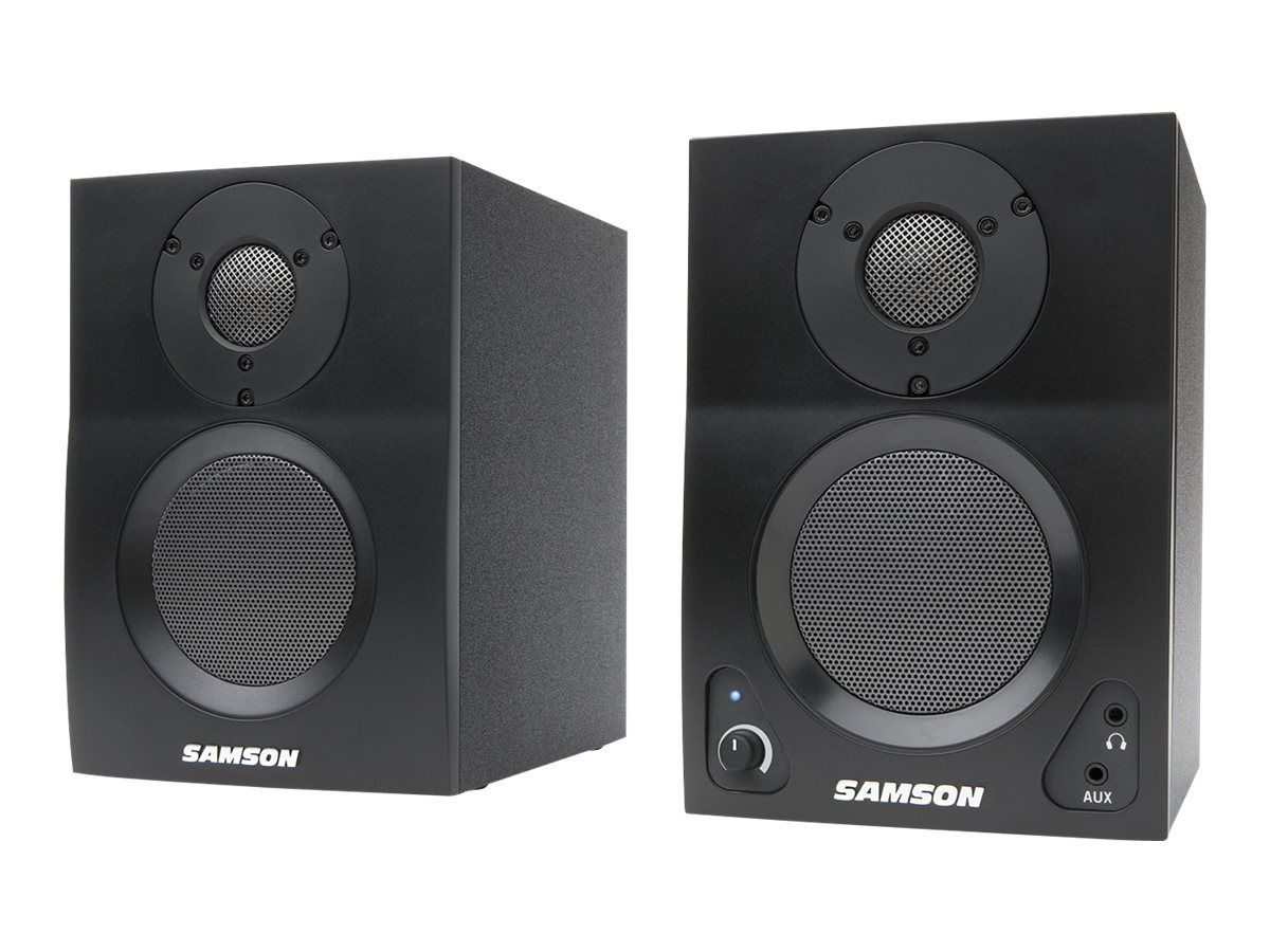 Samson MediaOne BT3 Wireless Speakers - Black Satin, 15W, 2-Way