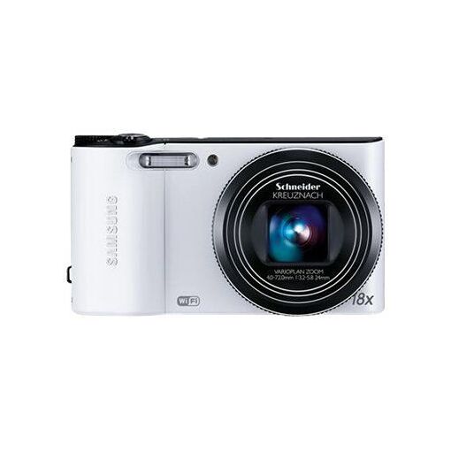 Samsung Compact Camera - 14.2MP - 720p - 18x Optical Zoom - Schneider 18m - Wireless LAN - White