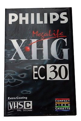 Philips VHS-C Cassette 30 Minutes
