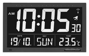 TFA Digital Wake-Up Clock XXL, Black