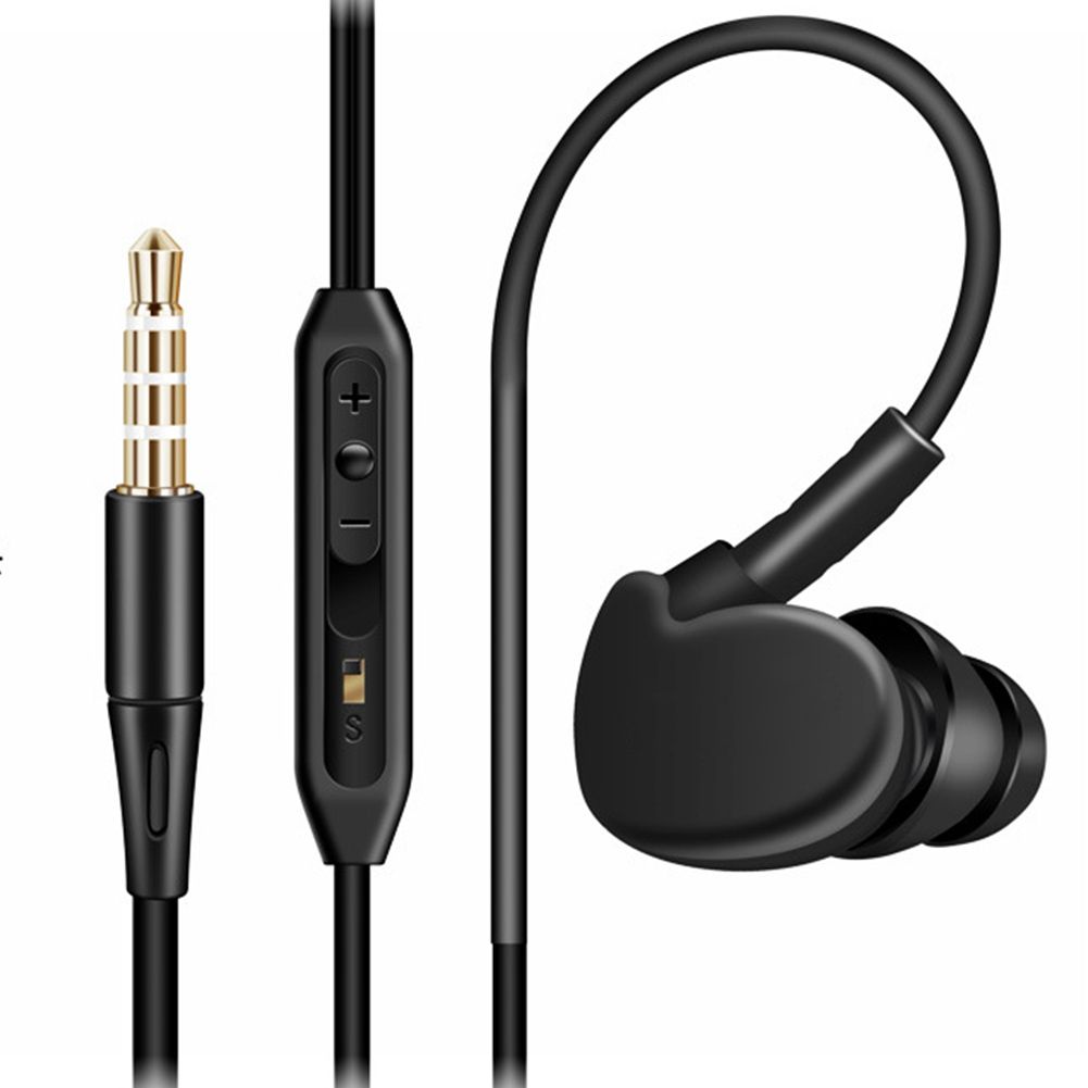 Moosungeek Sports Earphones - Sweatproof, In-Ear with Microphone, Metal Composite, Stereo Bass