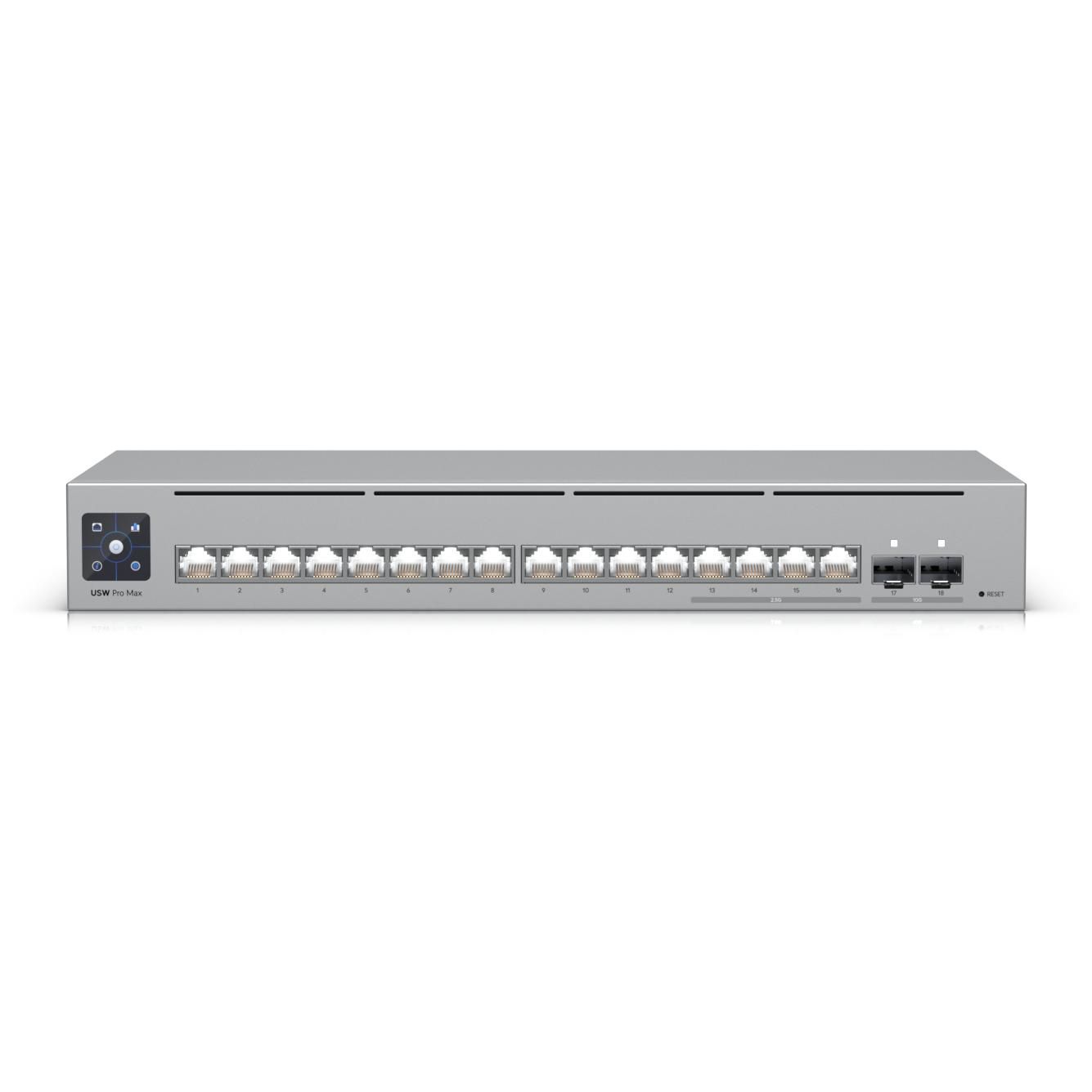 Commutateur Ethernet Ubiquiti 16 ports 2,5 Gbit/s L3 Gris