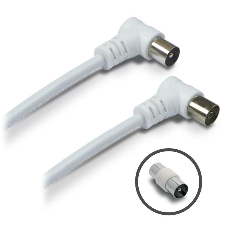 Metronic 2m Angled TV Extension Cable