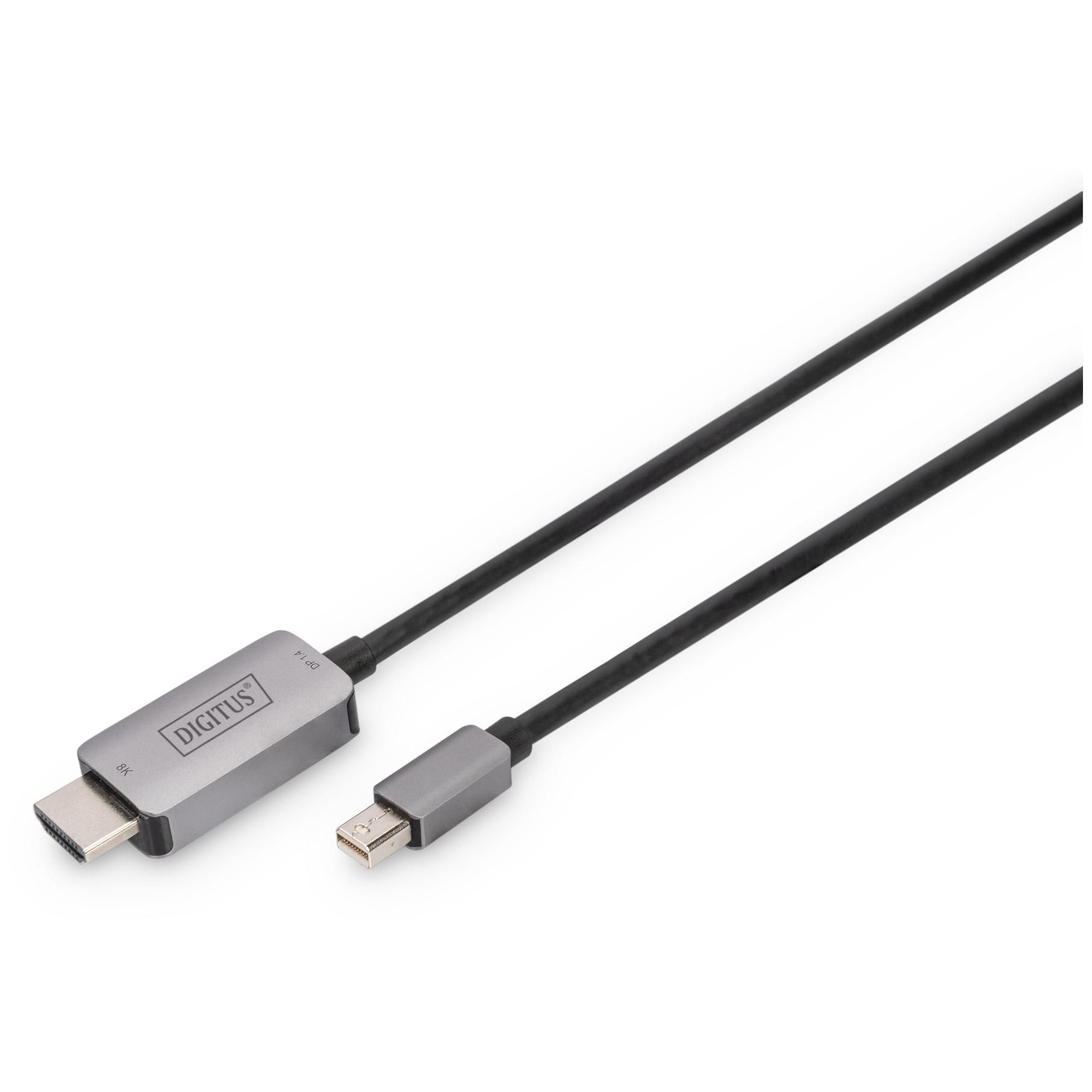 Cable adaptador Digitus Mini DisplayPort a HDMI 8K