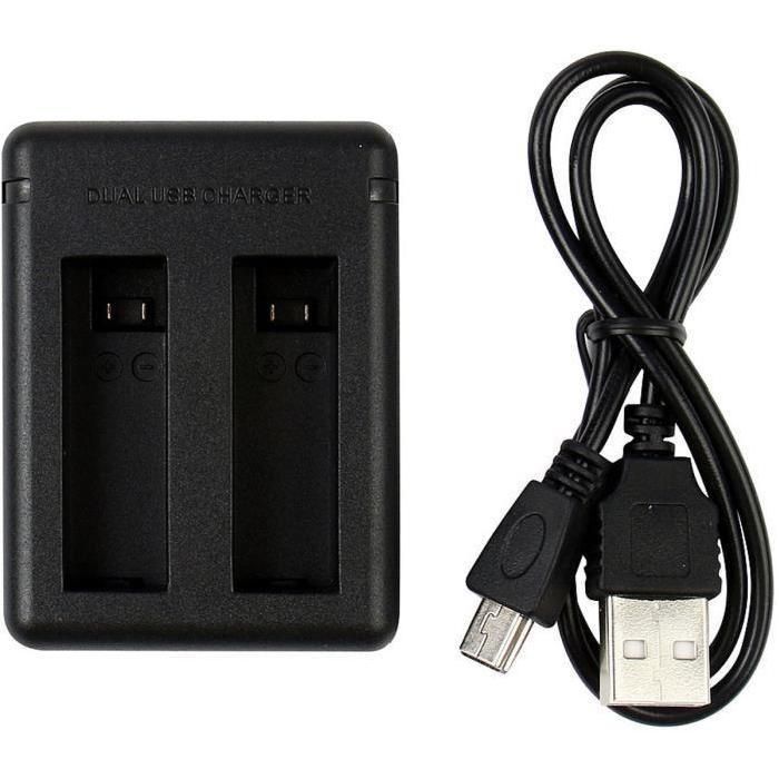 Chargeur double batterie WHIPEARL GP198 - Pour GoPro Hero 4