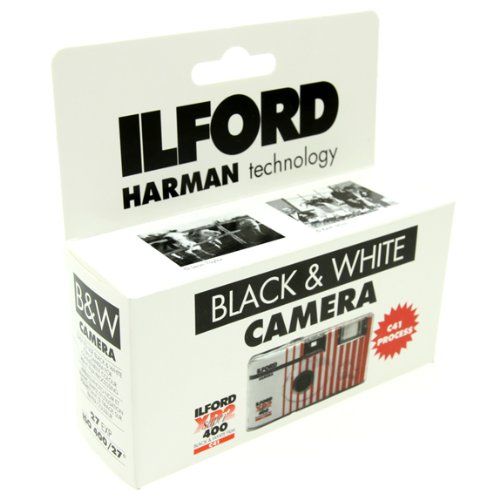 Cámara desechable Ilford XP2 con flash
