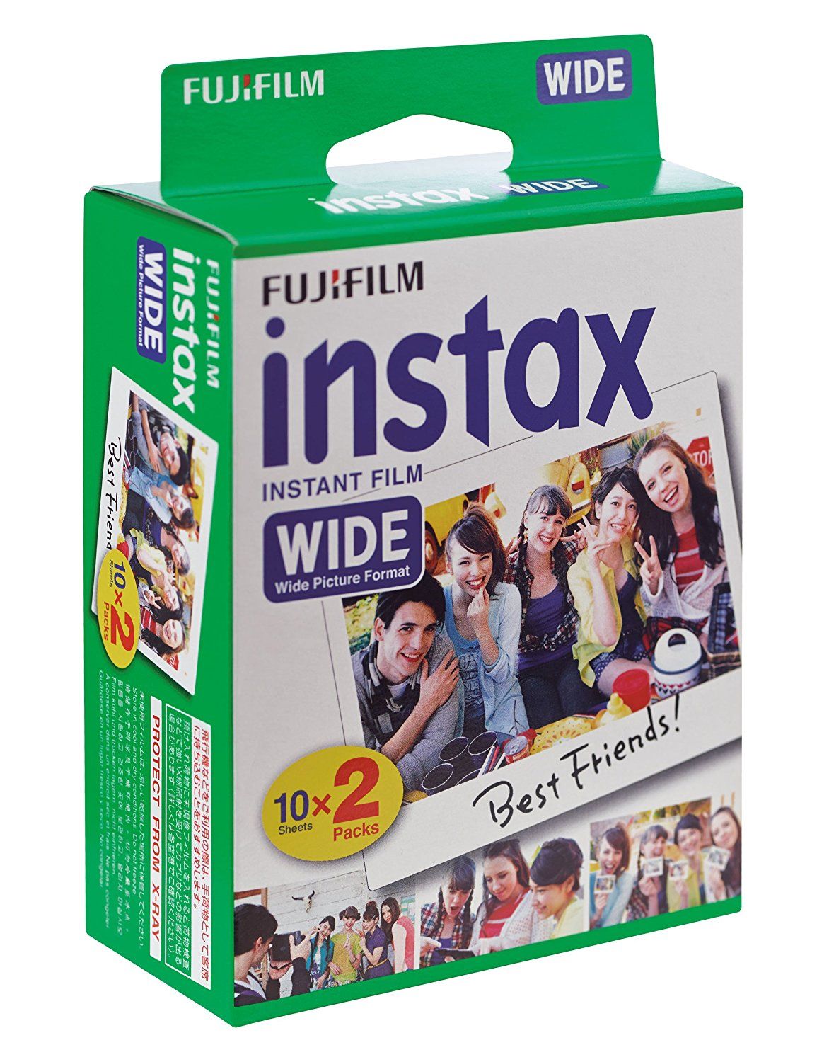 Fujifilm Instax Wide Film, 99 x 62 mm, 10 Sheets Pack