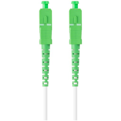 Lanberg InfiniBand and Optical Fiber Cable, 10m SC Green White
