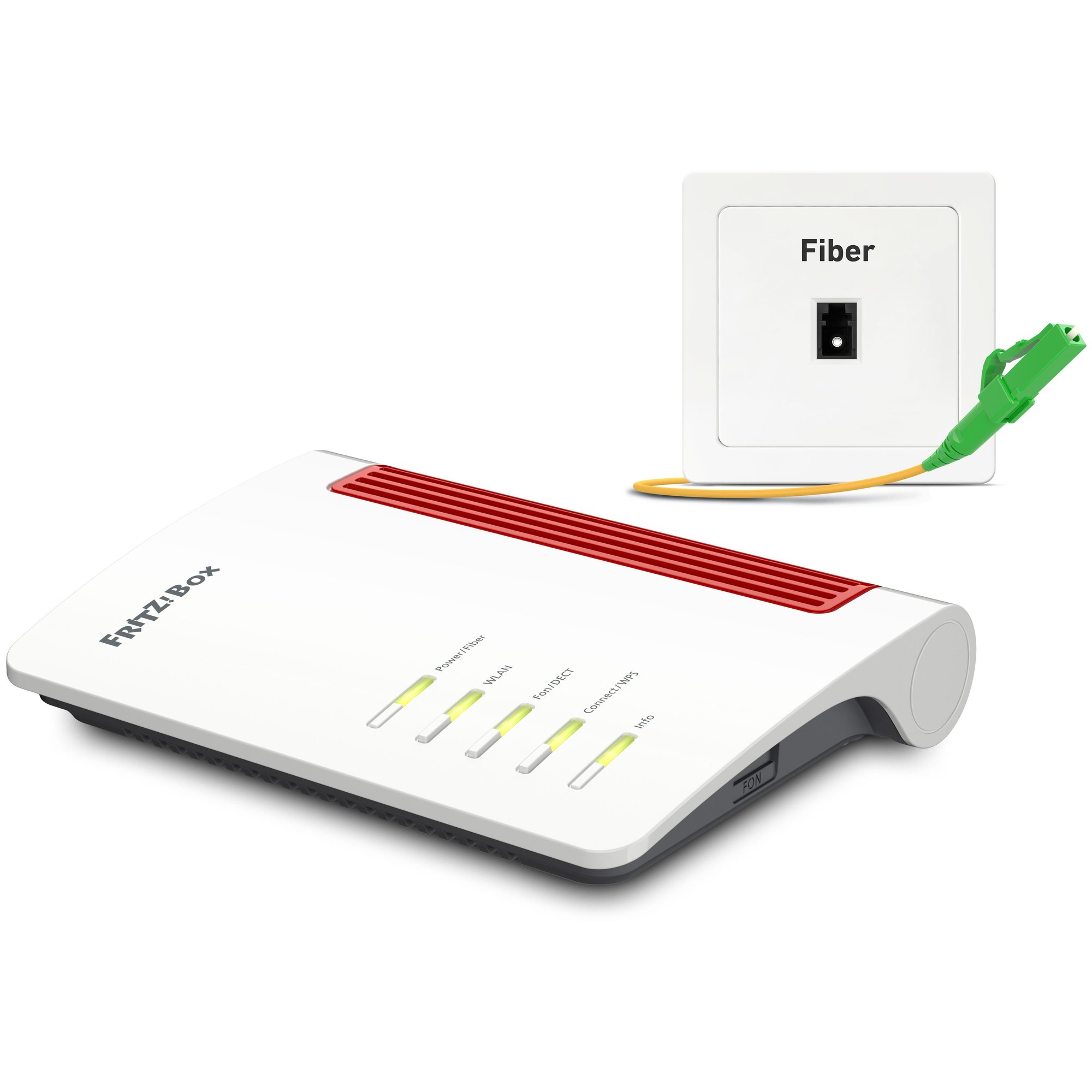 Fritz! 5530 (WITH SFP XGSPON) Wireless Gigabit Ethernet Bi-band Router (2.4 GHz / 5 GHz) White