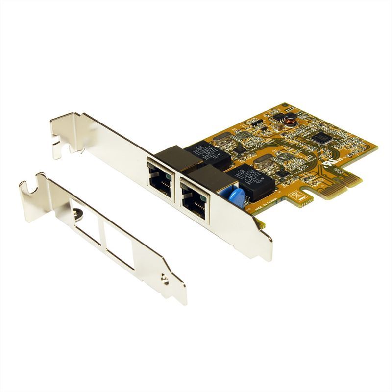 EXSYS PCIe Dual Ethernet Card 2-Port Gigabit Realtek