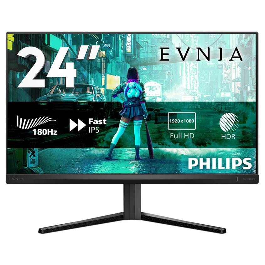 Philips Evnia 3000 - 24-inch LED Gaming Monitor, Full HD 1080p, 180Hz, HDR10, 1ms Response Time