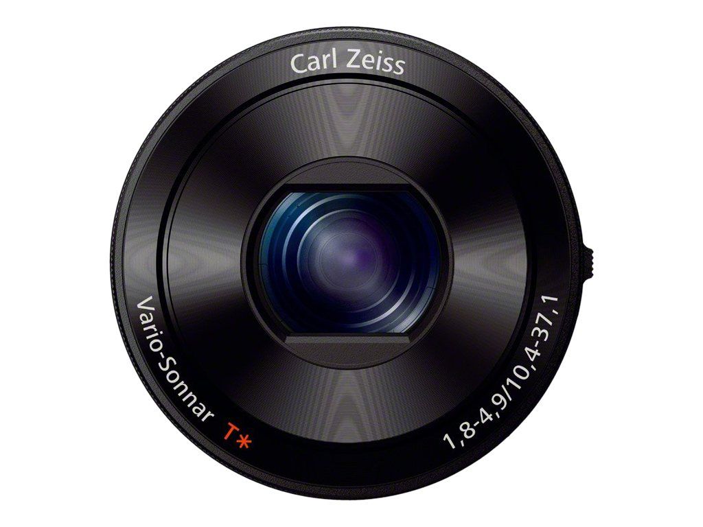 Sony Smartphone Camera QX100 - Digital Camera with Smartphone Mount - 20.2 MP - 1080p - 3.6x Optical Zoom - Carl Zeiss Lens - Wi-Fi, NFC - Black