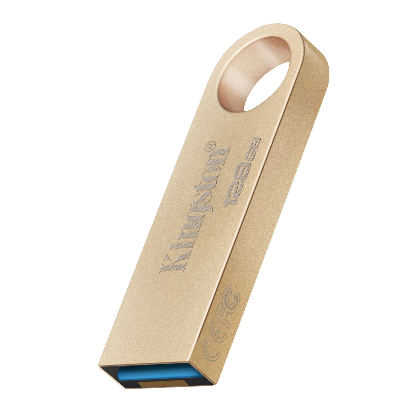 Unidad Flash Kingston DataTraveler 128 GB USB 3.2, Dorada