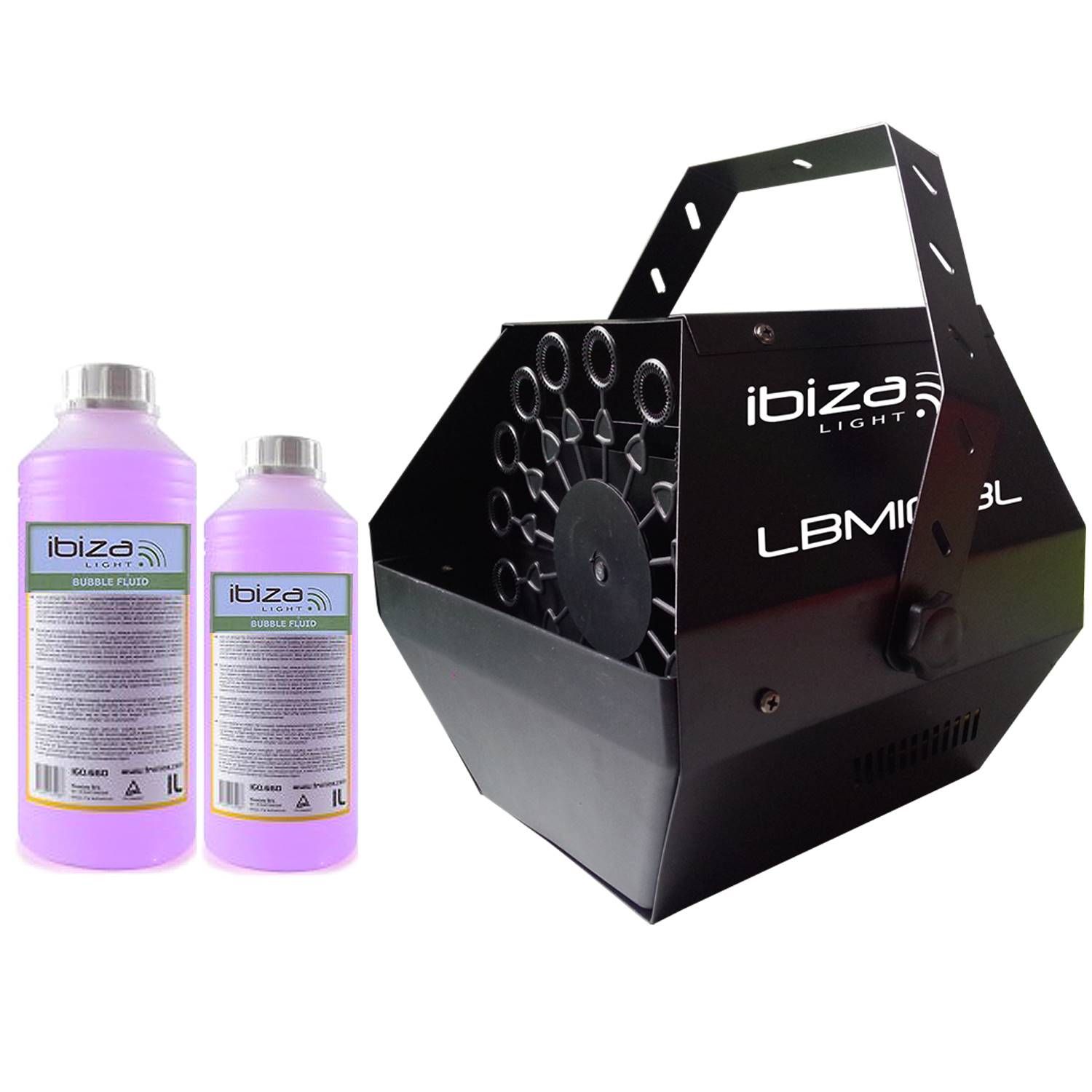 Ibiza Light LBM-10 High-Flow Bubble Machine, Black