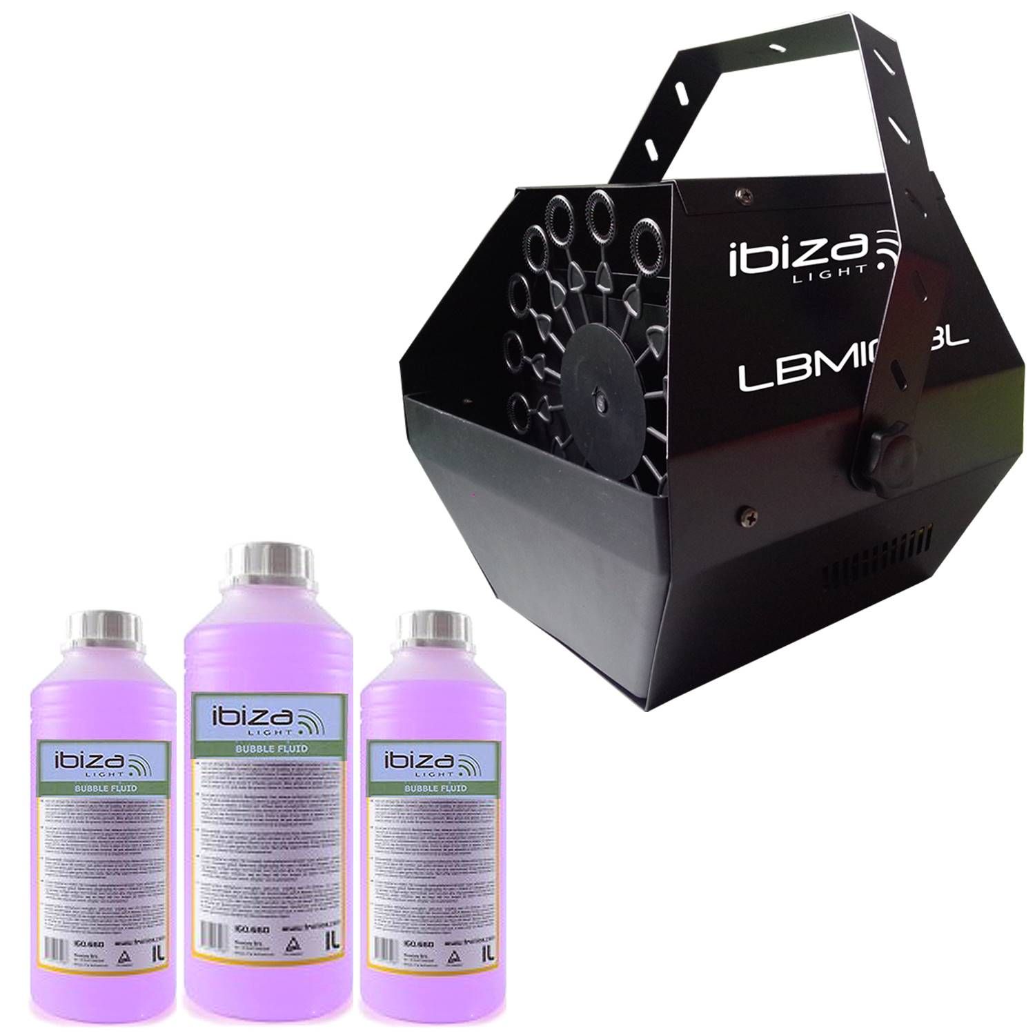 Ibiza Light LBM-10 Bubble Machine, High-Flow, Black