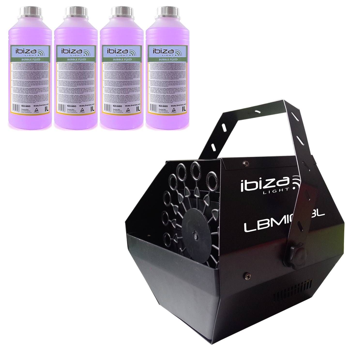 Ibiza Light LBM-10 High-Flow Bubble Machine, Black