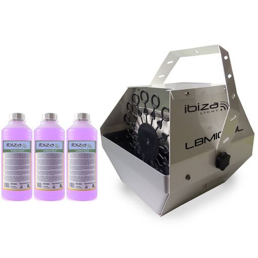 Máquina de burbujas Ibiza Light LBM-10 Platea de plata de alto flujo
