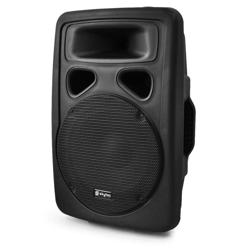 Skytec Sky-170.311 - Active PA Speaker (10" Driver, ABS Cabinet, 2-Band Equalizer, Microphone Input)