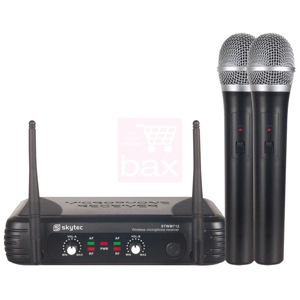 Skytec STWM712 2-Channel VHF Handheld Wireless Microphone System