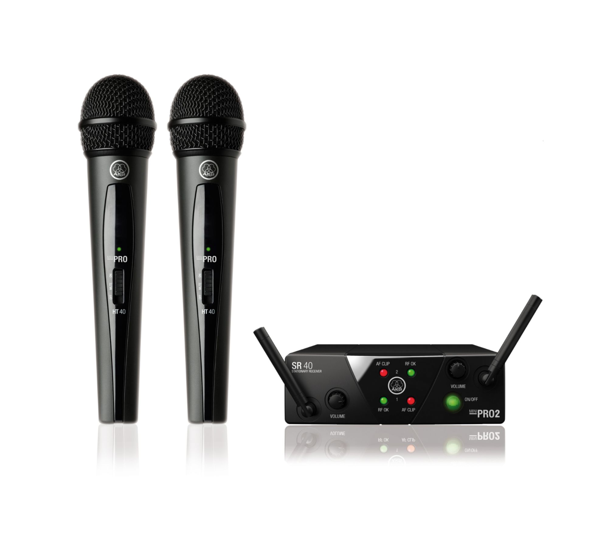 AKG WMS40 MINI2 Dual Vocal Wireless Microphone System