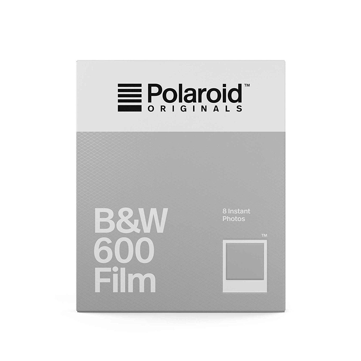 Polaroid Originals 4671 - Pack of 8 Black and White Instant Photos with White Frames for Polaroid Type 600