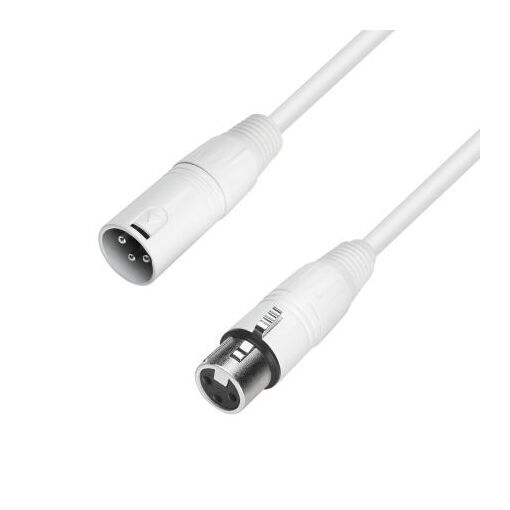 Adam Hall Micro Cable - REAN XLR Female to XLR Male - White, 2.50m